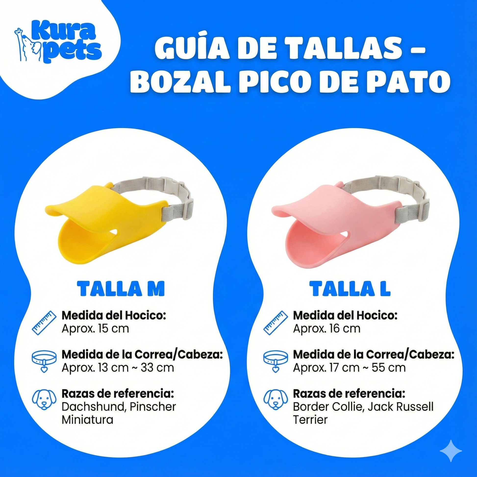 Bozal Para Mascota Pico De Pato Talla M