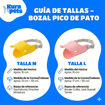 Bozal Para Mascota Pico De Pato Talla M
