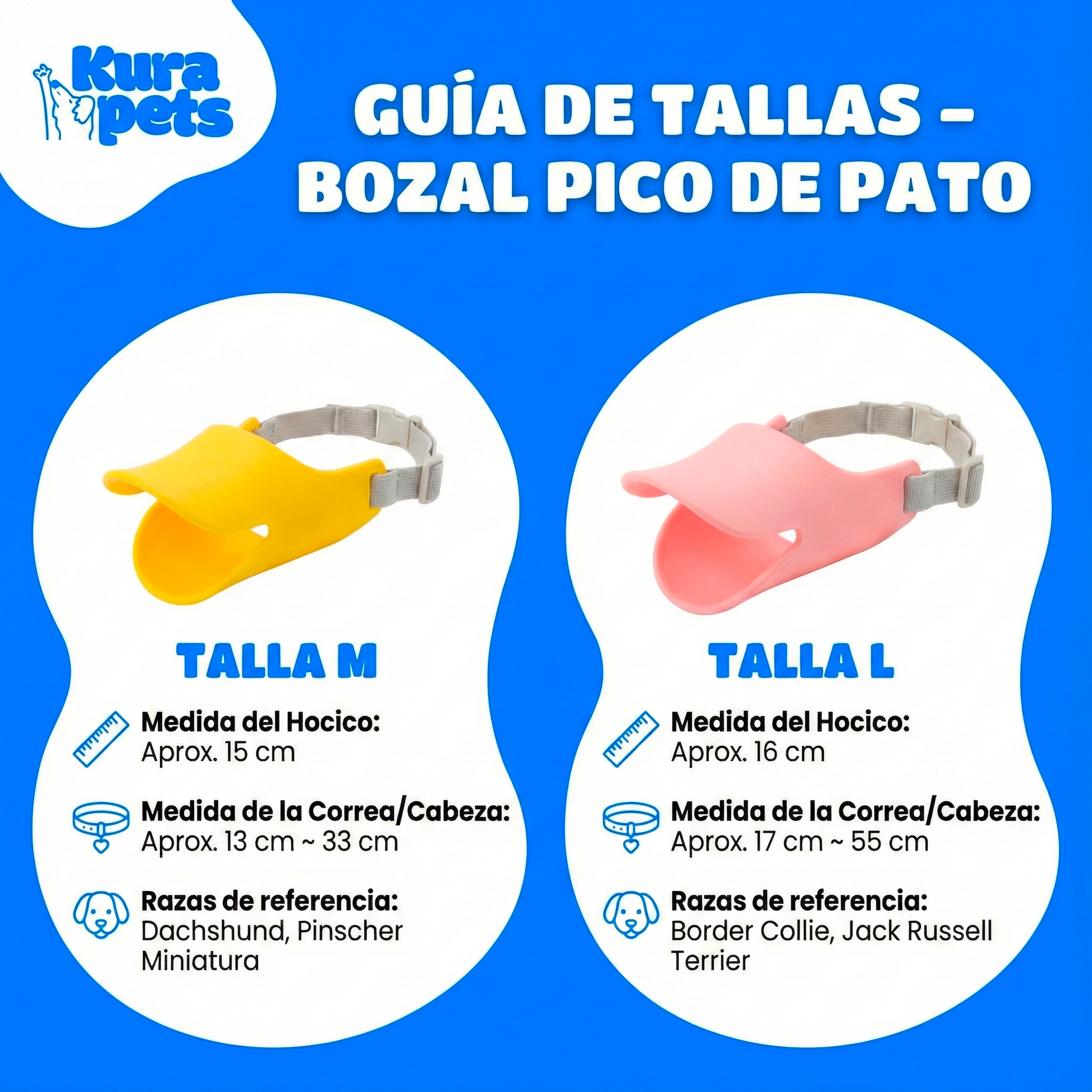 Bozal Para Mascota Pico De Pato Talla L
